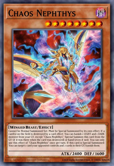 Chaos Nephthys trading card