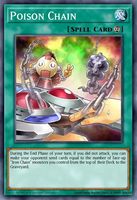 Poison Chain trading card