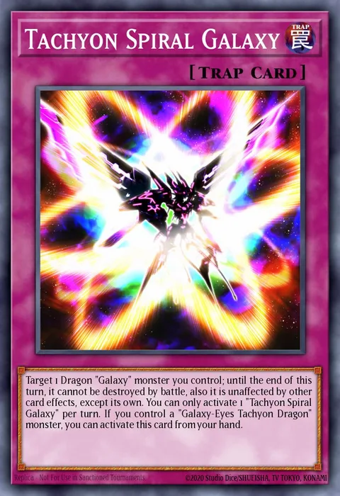 Tachyon Spiral Galaxy trading card