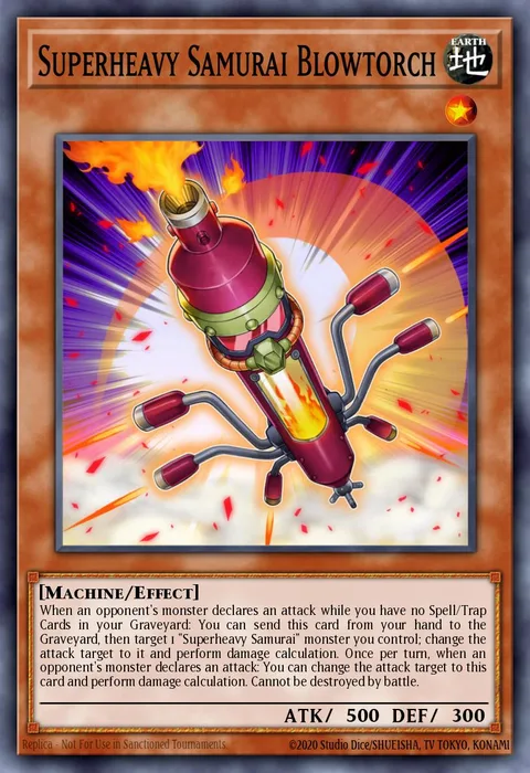 Superheavy Samurai Blowtorch trading card