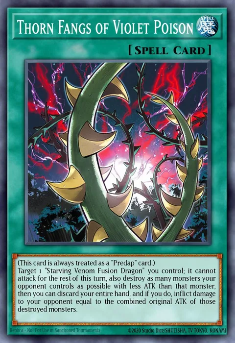 Thorn Fangs of Violet Poison trading card