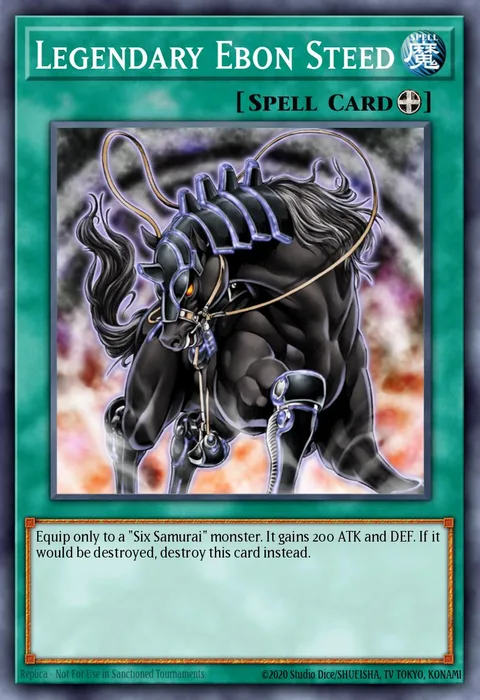 Legendary Ebon Steed trading card