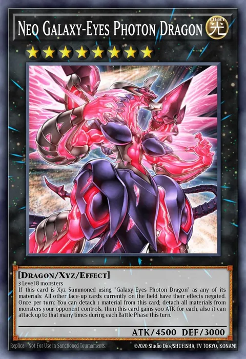 Neo Galaxy-Eyes Photon Dragon trading card