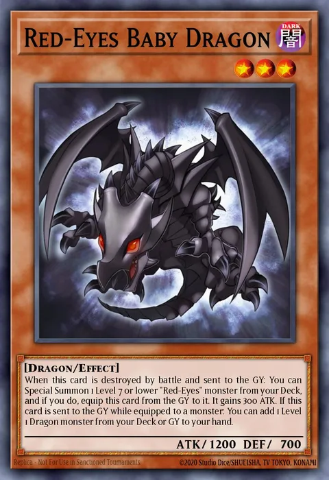 Red-Eyes Baby Dragon trading card