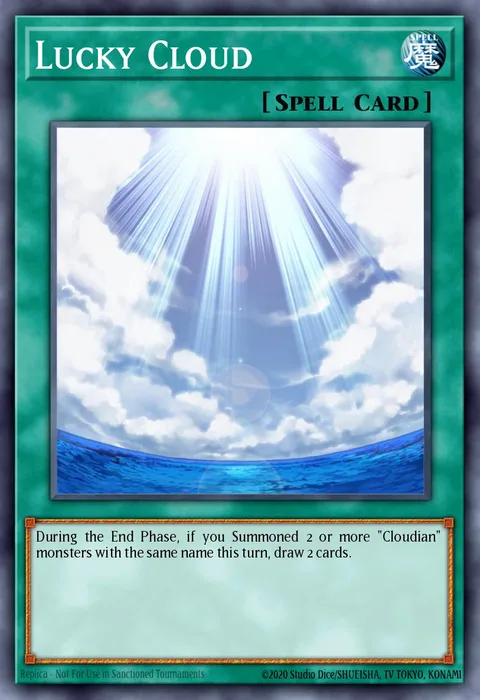 Lucky Cloud trading card