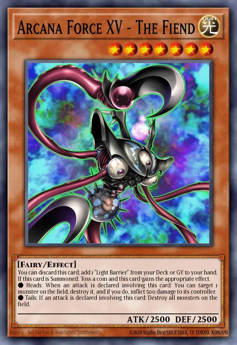 Arcana Force XV - The Fiend trading card