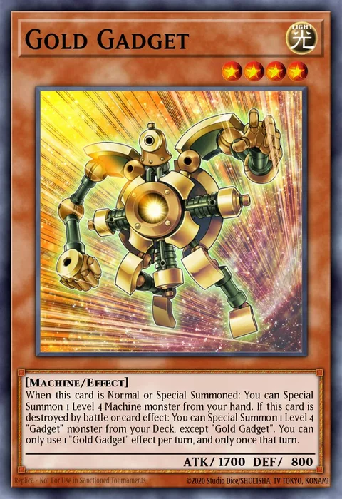 Gold Gadget trading card