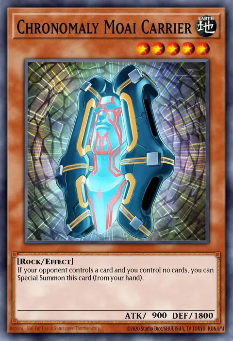 Chronomaly Moai Carrier trading card