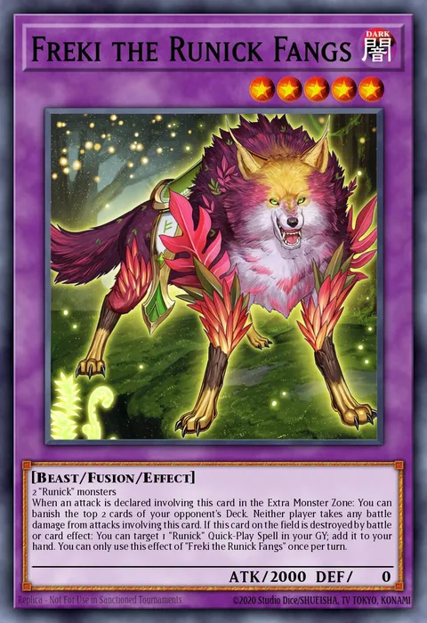 Freki the Runick Fangs trading card