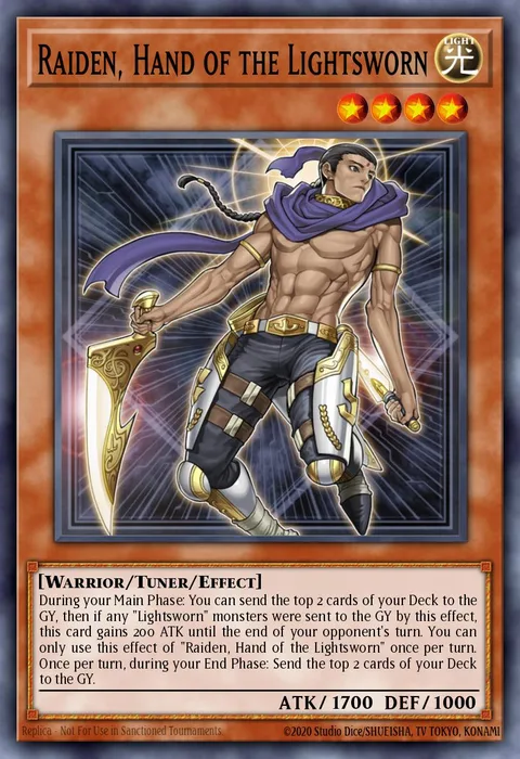 Raiden, Hand of the Lightsworn trading card