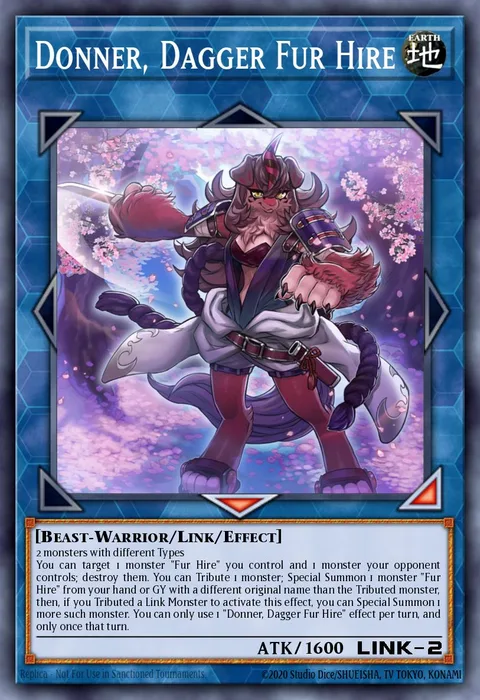 Donner, Dagger Fur Hire trading card