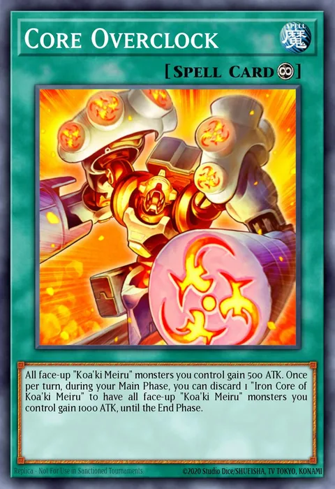 Core Overclock trading card