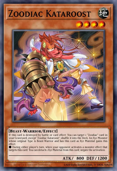 Zoodiac Kataroost trading card