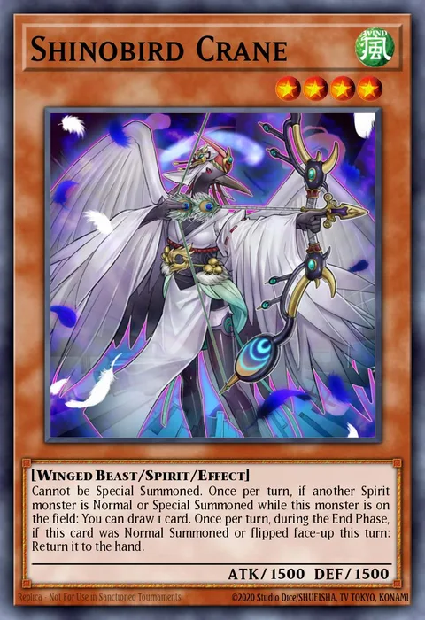 Shinobird Crane trading card