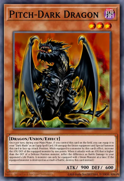 Pitch-Dark Dragon trading card