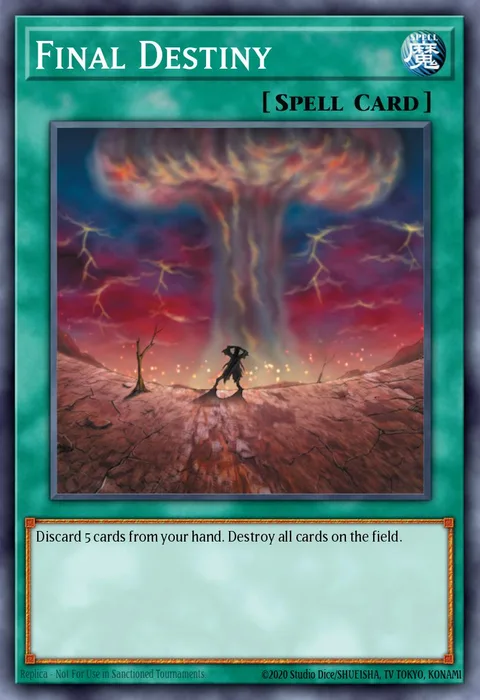 Final Destiny trading card
