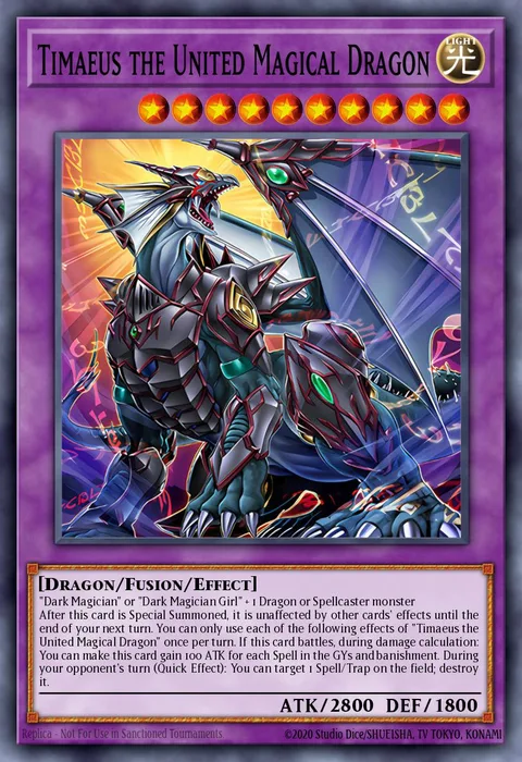 Timaeus the United Magical Dragon trading card
