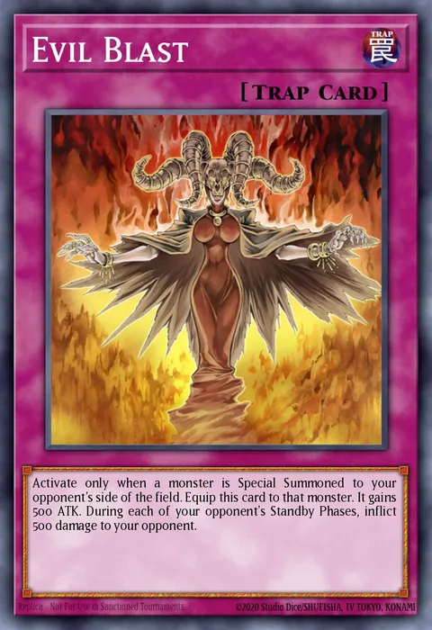 Evil Blast trading card