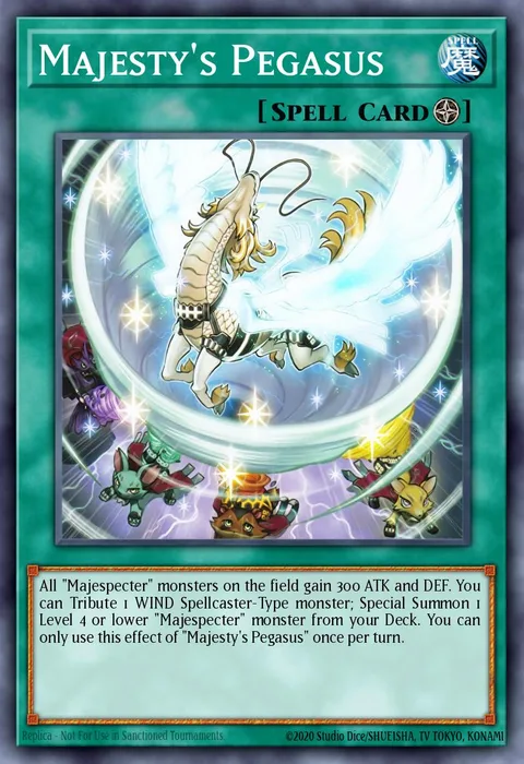 Majesty's Pegasus trading card