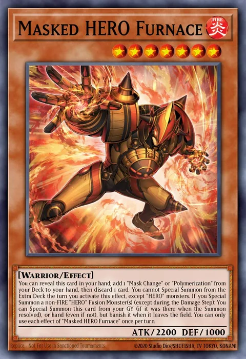 Masked HERO Furnace trading card