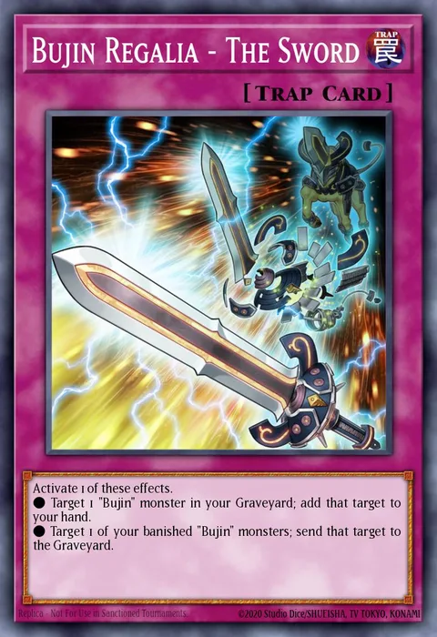 Bujin Regalia - The Sword trading card