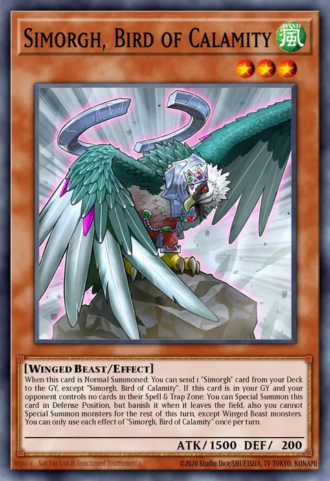 Simorgh, Bird of Calamity trading card