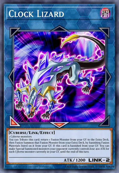 Clock Lizard trading card