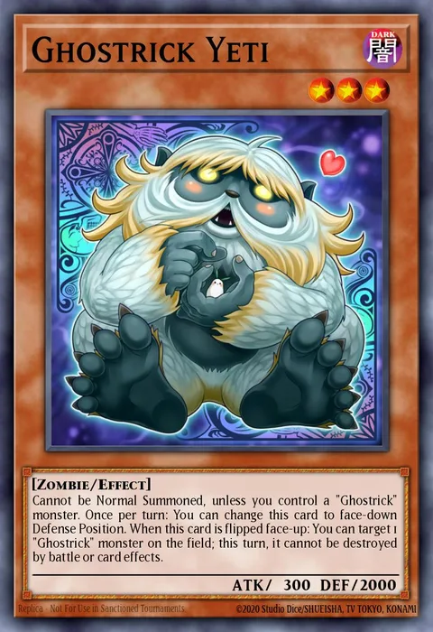 Ghostrick Yeti trading card