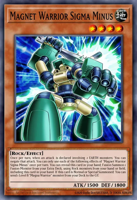 Magnet Warrior Sigma Minus trading card