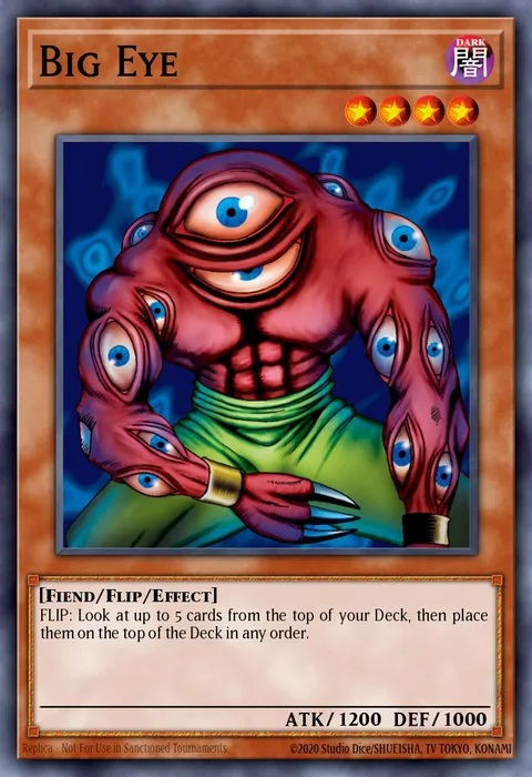 Big Eye trading card