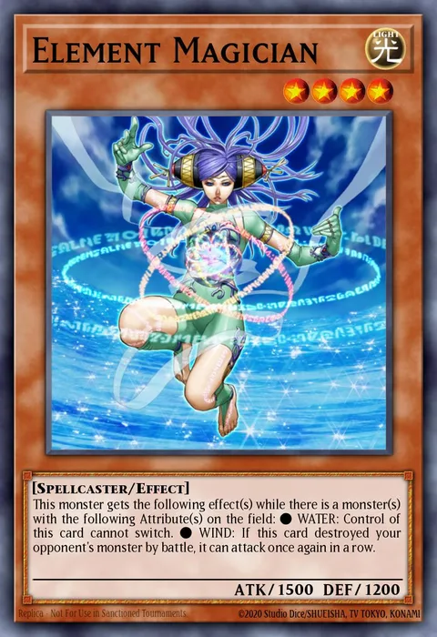 Element Magician trading card