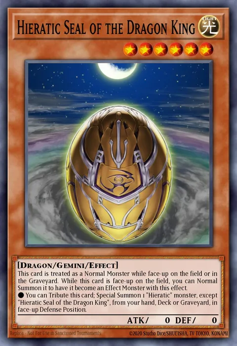 Hieratic Seal of the Dragon King trading card