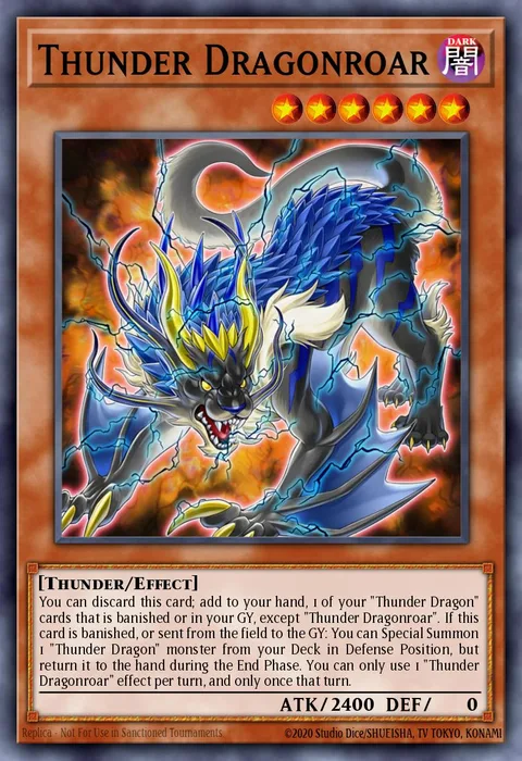 Thunder Dragonroar trading card