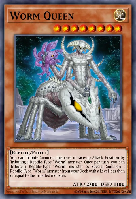 Worm Queen trading card