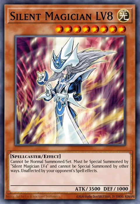 Silent Magician LV8 trading card