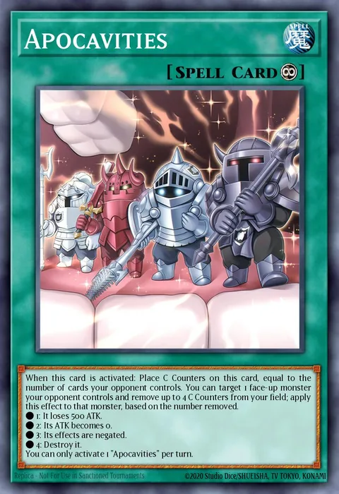 Apocavities trading card
