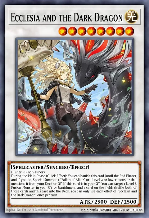 Ecclesia and the Dark Dragon trading card