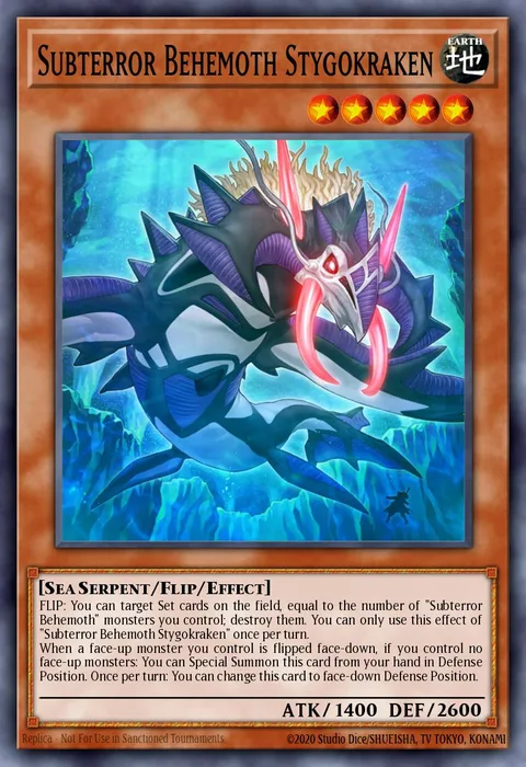 Subterror Behemoth Stygokraken trading card