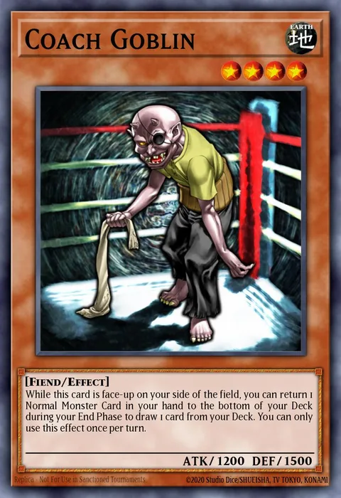 Coach Goblin trading card