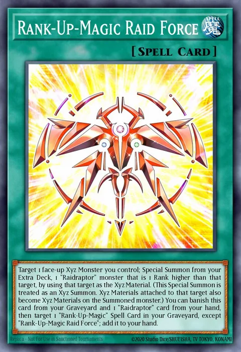 Rank-Up-Magic Raid Force trading card