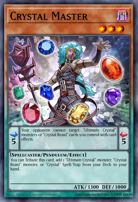 Crystal Master trading card