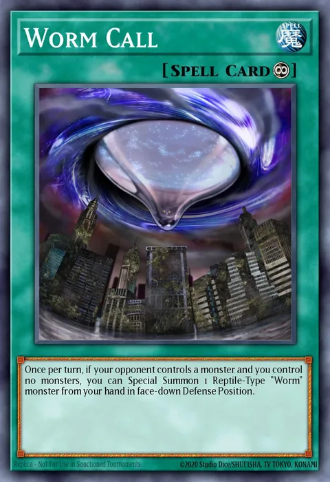 Worm Call trading card
