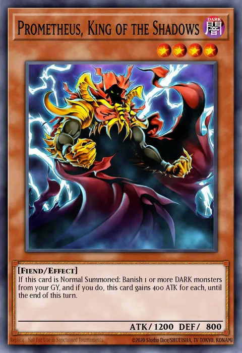 Prometheus, King of the Shadows trading card