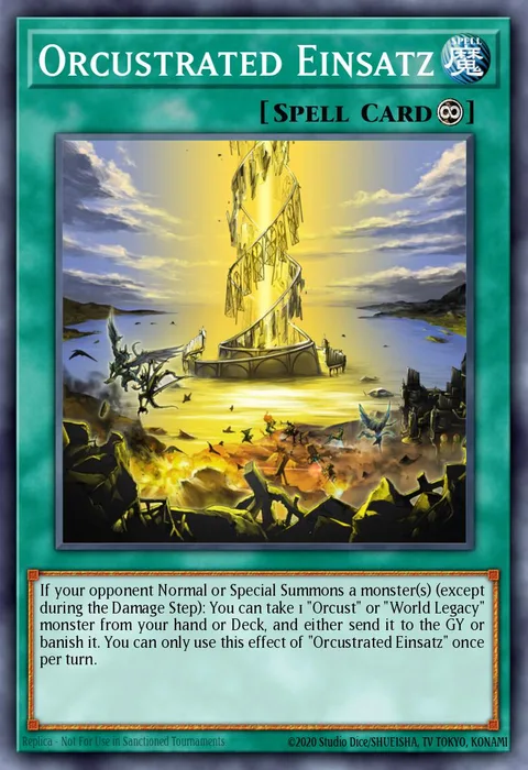 Orcustrated Einsatz trading card