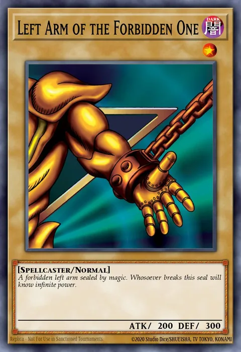 Left Arm of the Forbidden One trading card