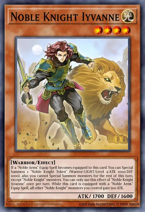 Noble Knight Iyvanne trading card