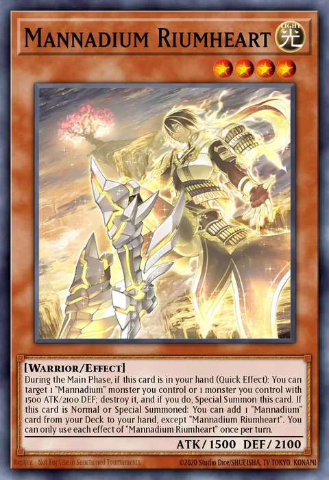 Mannadium Riumheart trading card