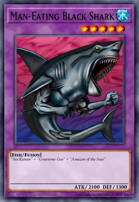 Man-Eating Black Shark trading card