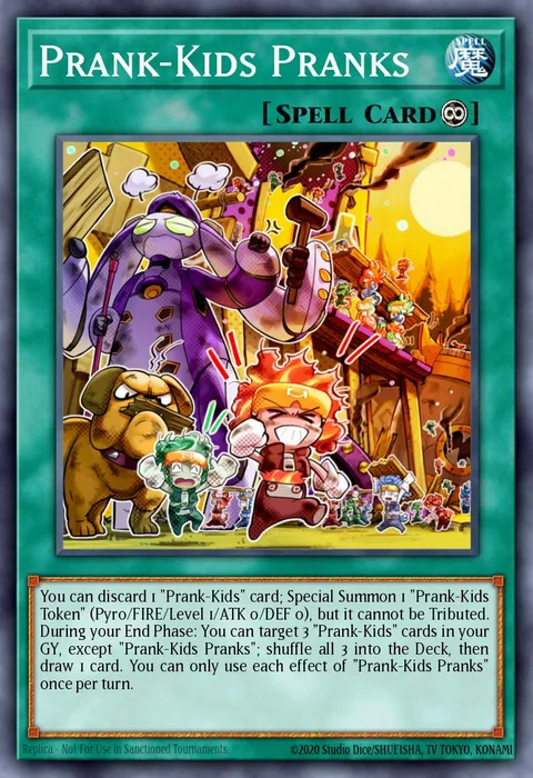 Prank-Kids Pranks trading card