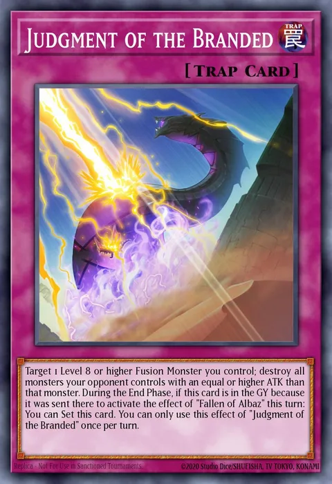 Judgment of the Branded trading card
